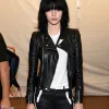 Kendall Jenner Moto Style Black Leather Jacket Kendall Jenner Moto Style Black Leather Jacket