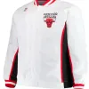 Men's Classics Chicago Bulls White Bomber Jacket Men's Classics Chicago Bulls White Bomber Jacket