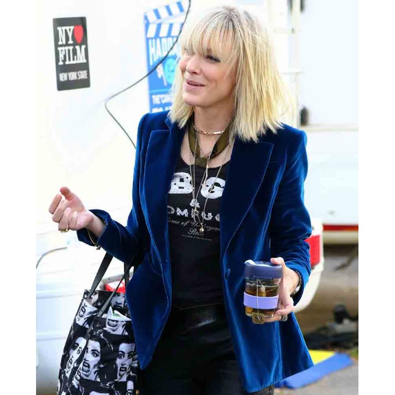Cate Blanchett Ocean's 8 Blue Jacket Cate Blanchett Ocean's 8 Blue Jacket