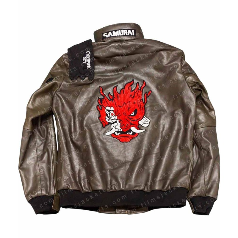 Cyberpunk 2077 Brown Leather Jacket Cyberpunk 2077 Brown Leather Jacket