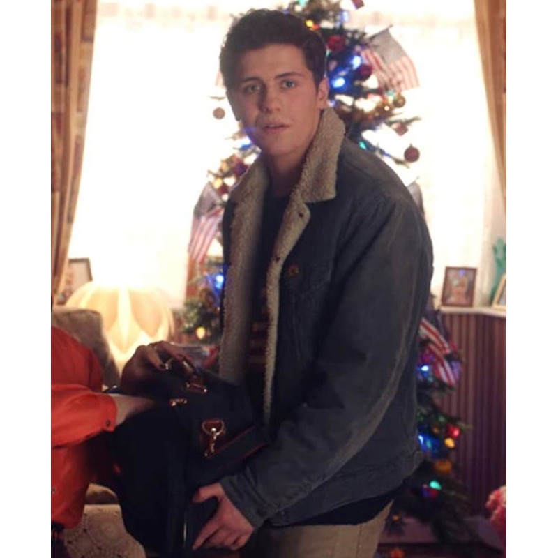 Derry Girls Dylan Llewellyn Denim Shearling Jacket Derry Girls Dylan Llewellyn Denim Shearling Jacket